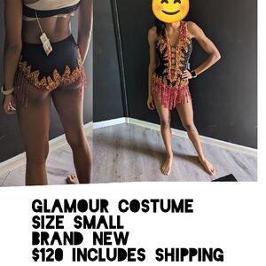 Black and Red Dance Outfit